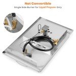 Stainless Steel Built-in Side Burner for Outdoor Kitchens