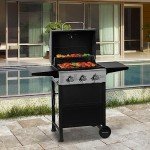 3-Burner Propane BBQ Grill for Patio or Garden