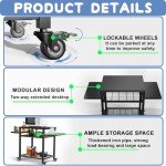 42" Three-Shelf Outdoor Grill and Prep Table