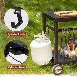 Movable Stainless Steel Dining Cart with Double-Shelf