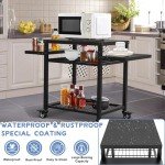 42" Three-Shelf Outdoor Grill and Prep Table