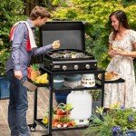 42" Three-Shelf Outdoor Grill and Prep Table