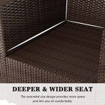 LayinSun 4-Piece Wicker Patio Furniture Set