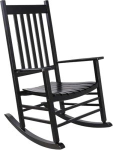Oversized Wooden Rocking Chair for Outdoor Comfort