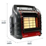 Portable LP Gas Heater with Dual Tank Connection