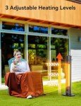 VAGKRI 1500W Outdoor Infrared Heater with Protection