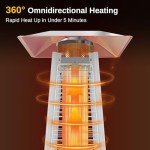 EAST OAK 48,000 BTU Outdoor Patio Heater