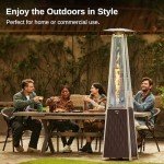 EAST OAK 48,000 BTU Patio Heater with Wheels
