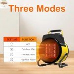 Electric Outdoor Heater with 3 Heat Settings
