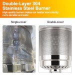 Hykolity 50,000 BTU Outdoor Patio Heater with Table