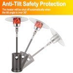 Hykolity 50,000 BTU Outdoor Patio Heater with Table