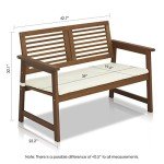 Tioman Teak Oil Outdoor Hardwood Bench