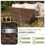 Oversized 3-Seater Outdoor Wicker Patio Couch