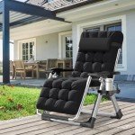 ABORON Premium Outdoor Zero Gravity Lounge Chair