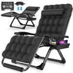XXL Zero Gravity Chair with Cushions & Footrest