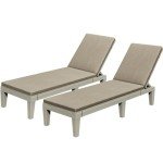 YITAHOME Outdoor Chaise Lounge Chairs Set of 2