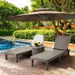YITAHOME Outdoor Chaise Lounge Chairs Set of 2