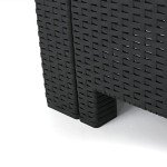 St. Lucia Outdoor 3-Seater Faux Wicker Sofa