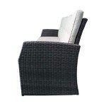 Joanne 3-Seater Outdoor Wicker Sofa, Grey