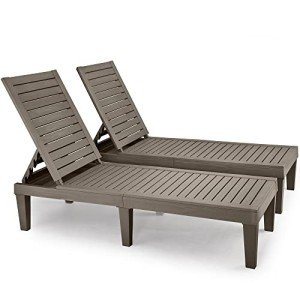Adjustable Outdoor Chaise Lounge Chairs – Set of 2