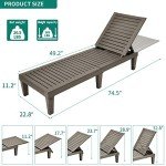Adjustable Outdoor Chaise Lounge Chairs – Set of 2