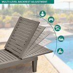Adjustable Outdoor Chaise Lounge Chairs – Set of 2