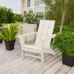 Modern Adirondack Chair in Sand by POLYWOOD