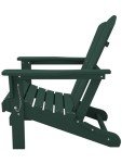 KINGYES Green Folding Adirondack Chair, All-Weather Design