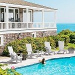 LUE BONA Wave Design Adirondack Chair - White