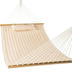 Double Quilted Fabric Hammock for Two, 12 FT