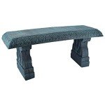 Arcadia Garden Fiberclay Outdoor Patio Bench