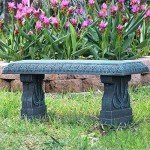Arcadia Garden Fiberclay Outdoor Patio Bench
