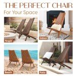 Elina Eucalyptus Adirondack Chairs, Set of 2