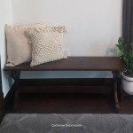 Garden Farmhouse Wooden Bench for Patio or Porch