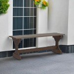 Garden Farmhouse Wooden Bench for Patio or Porch