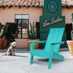 Aqua Blue Modern Resin Adirondack Chair