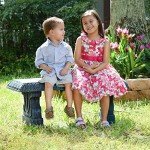 Arcadia Garden Fiberclay Outdoor Patio Bench