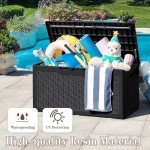 Greesum 100 Gallon Outdoor Resin Deck Box