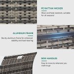 YITAHOME 90 Gallon Outdoor Wicker Storage Bench