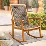 IDZO Lexicon Eucalyptus Rocking Chair for Indoors & Out