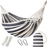 Portable Double Hammock with Tree Straps