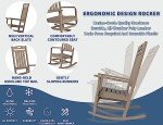 Poly Lumber High Back Outdoor Rocking Chair