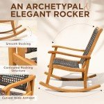 IDZO Lexicon Eucalyptus Rocking Chair for Indoors & Out