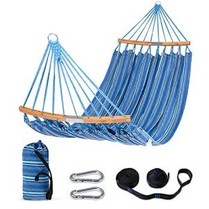 SUNCREAT Double Hammock with Carrying Bag & Straps
