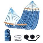 SUNCREAT Double Hammock with Carrying Bag & Straps