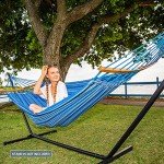 SUNCREAT Double Hammock with Carrying Bag & Straps