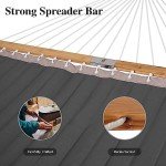 SUNCREAT Two-Person Freestanding Outdoor Hammock – Gray