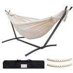 Cozy Double Hammock with Stand and Carry Bag