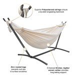 Cozy Double Hammock with Stand and Carry Bag