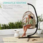 Metal Hanging Hammock C-Stand - Black Finish